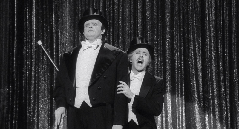 Peter Boyle as the monster and Gene Wilder as Dr. Frankenstein perform "Putting on the Ritz." Uploaded by grouchoreviews.com.