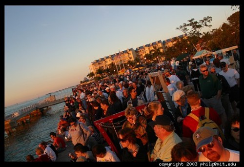 People gather at Mallory Square each day to watch the sunset. Photo by philip.greenspun.com.